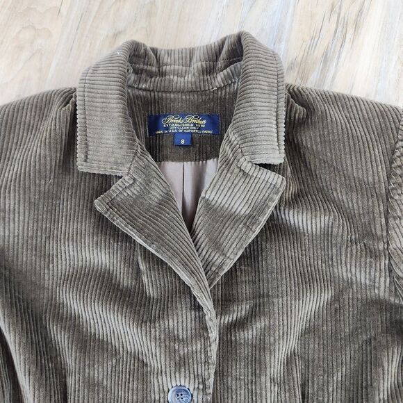 🩵Brooks Brothers Brown Corduroy Jacket Size 8 - Picture 4 of 10